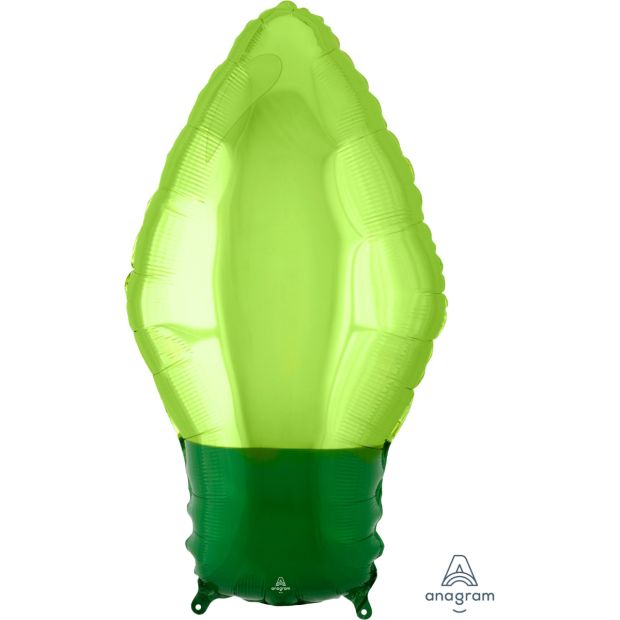 Green Christmas Light Foil Balloon