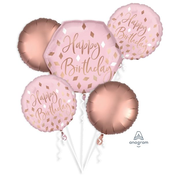 Blush Birthday Balloon Bouquet