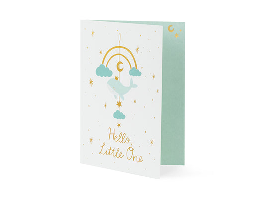 Hello Little One Card with Whale Mobile