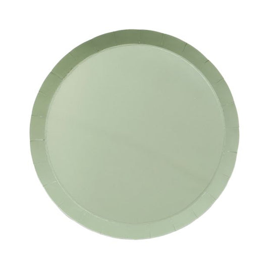 Eucalyptus Paper Snack Plate 18cm/10pc